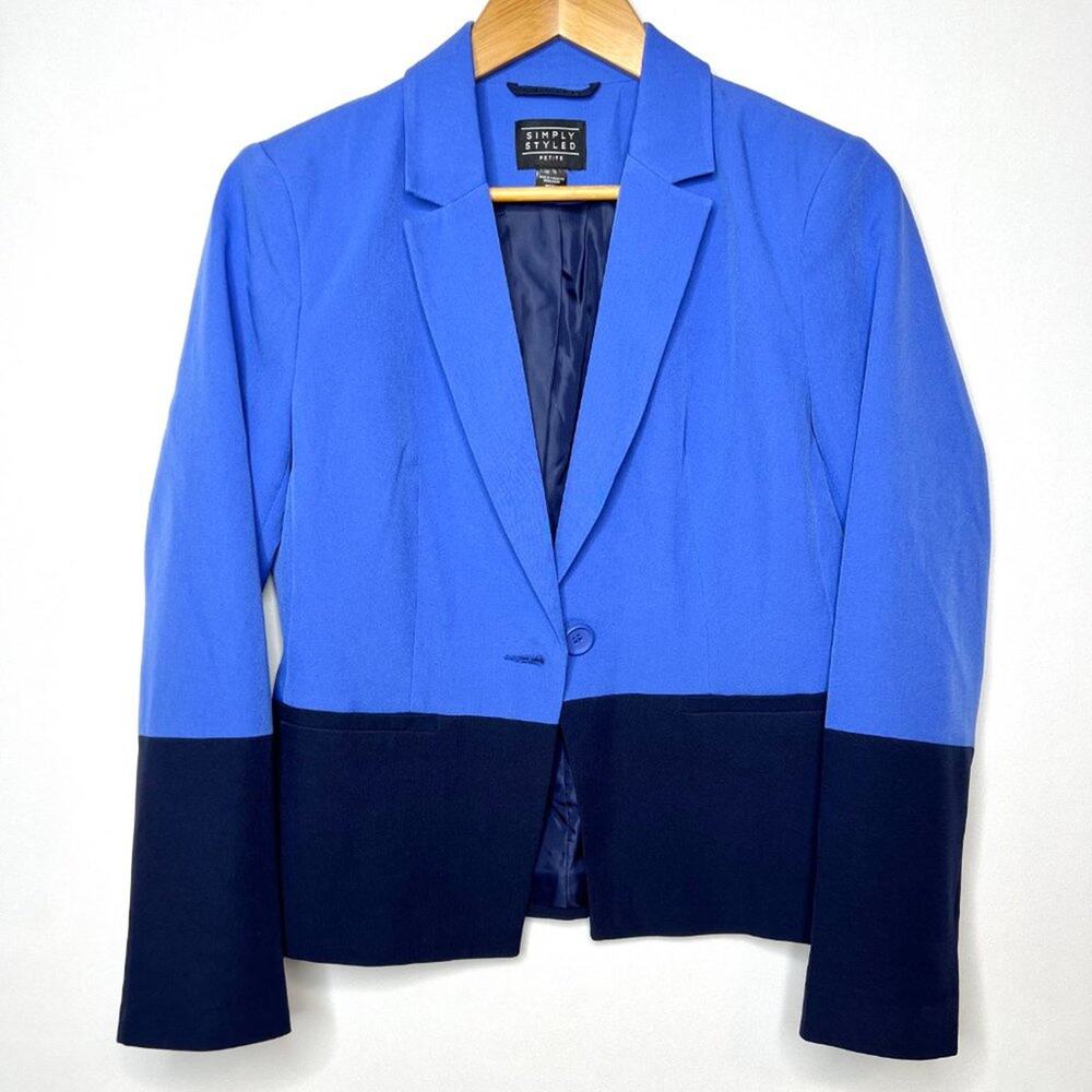 Nwt Simply Styled By Sears Blue Color Block Blaze… - image 3